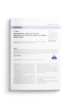 Outcome After Treatment With 15% Trichloroacetic Acid Peeling After Facial Black Powder Injury